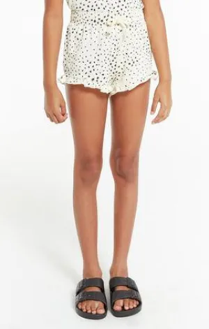 Z Supply Girls Emma Dot Short Short - Sand Dollar