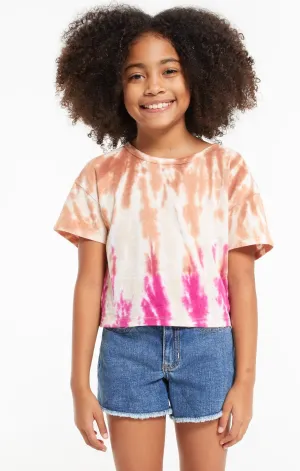 Z Supply Girls Nattie Tie-Dye Tee - Sahara