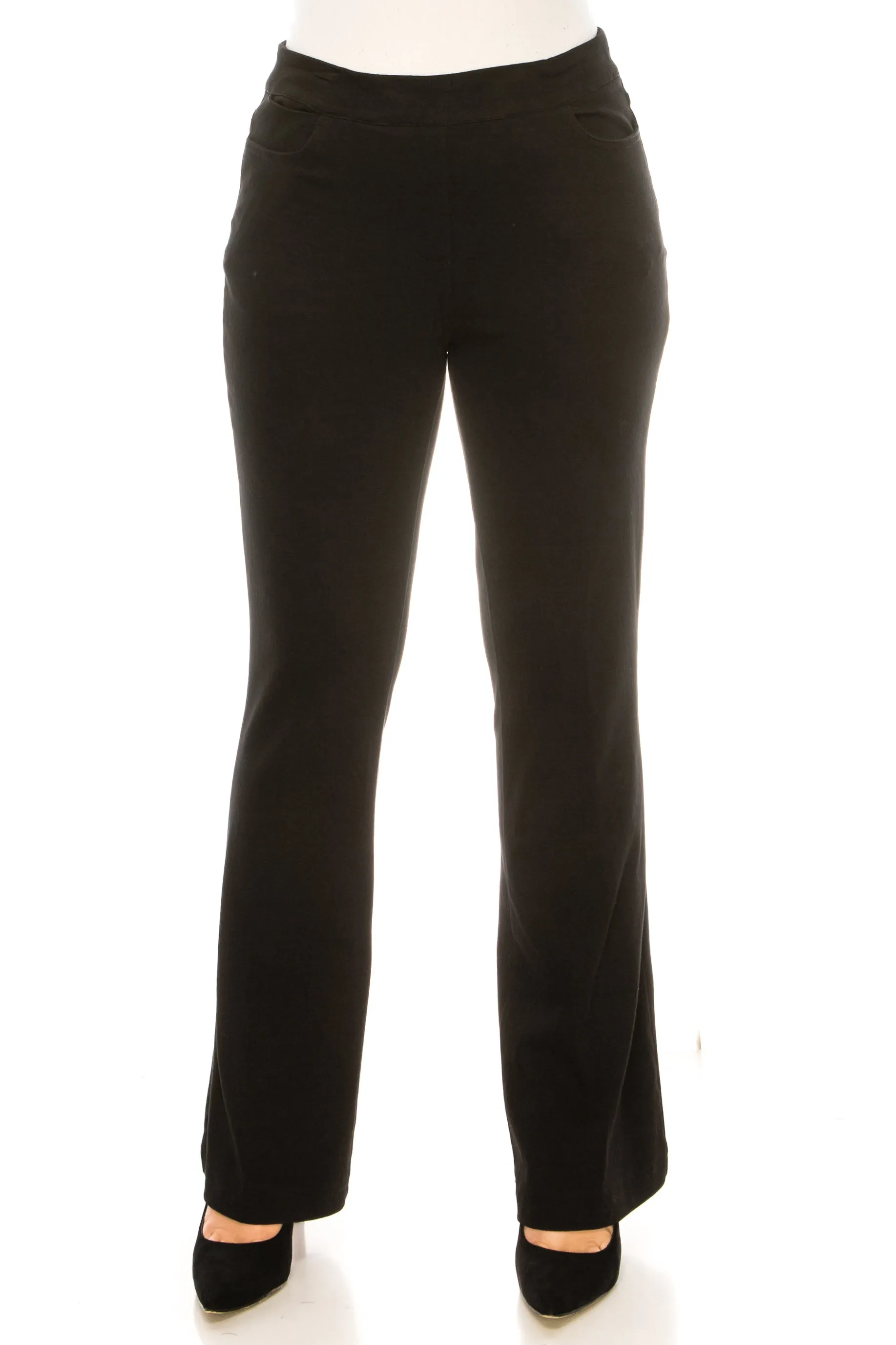Zac & Rachel Flare Leg Elastic Waist Jeans