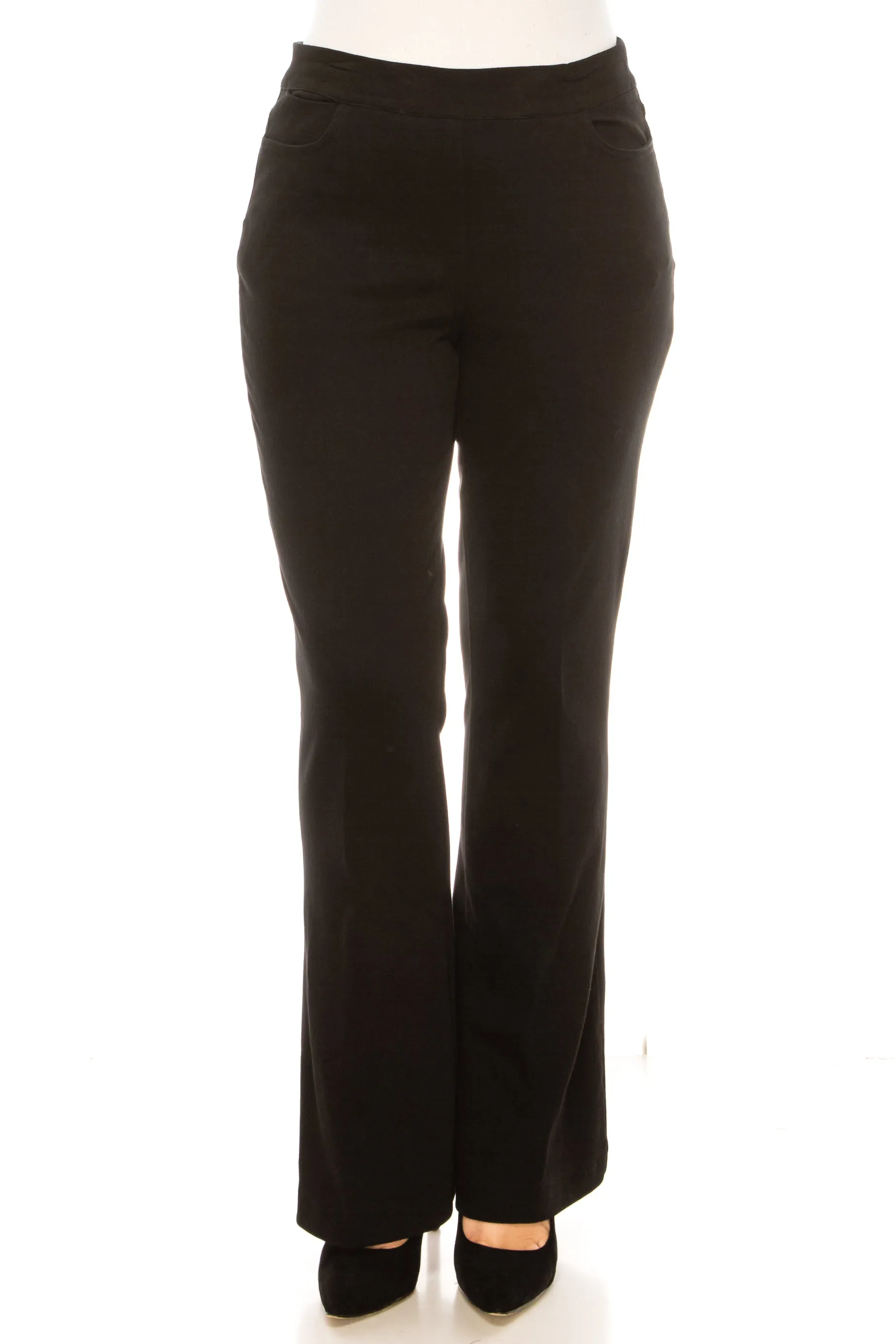 Zac & Rachel Flare Leg Elastic Waist Jeans