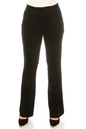 Zac & Rachel Flare Leg Elastic Waist Jeans