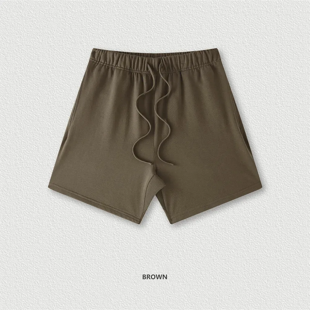 ZODF Heavy Weight Cotton Comfortable Solid Shorts